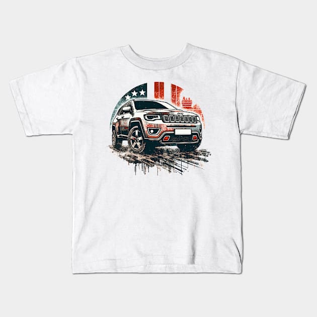 Jeep Compass Kids T-Shirt by Vehicles-Art